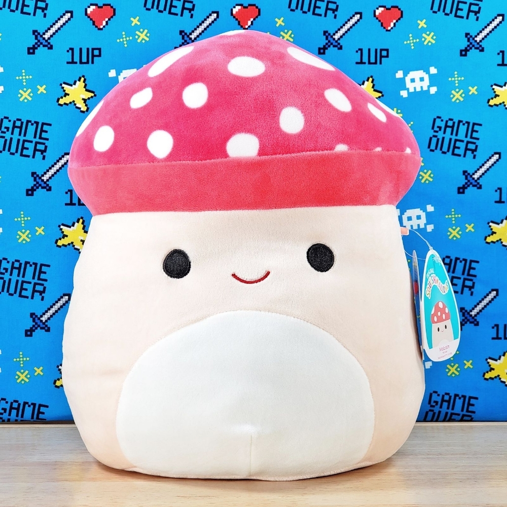 Squishmallow Malcolm the Mushroom 12" 2021 UltraSoft Stuffed Plush Toy NWT